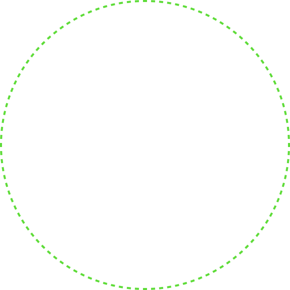 Decorative green outline